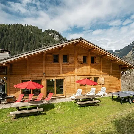 4* Pour 15 Pers. Avec Jacuzzi, Balcon Et Poele A Bois, Proche Du Telecabine Du Linga Et Super-chatel - Fr-1-676-26 * Chatel