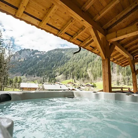 4* Pour 15 Pers. Avec Jacuzzi, Balcon Et Poele A Bois, Proche Du Telecabine Du Linga Et Super-chatel - Fr-1-676-26 *